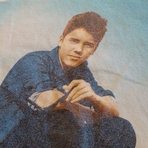 Justin Bieber Believe Tour T-Shirt, Small, White with Justin Bieber Image